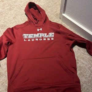 Temple Lacrosse cherry sweatshirt